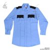 پیراهن حفاظتی نگهبانی رنگ آبی آسمانی کد 9924