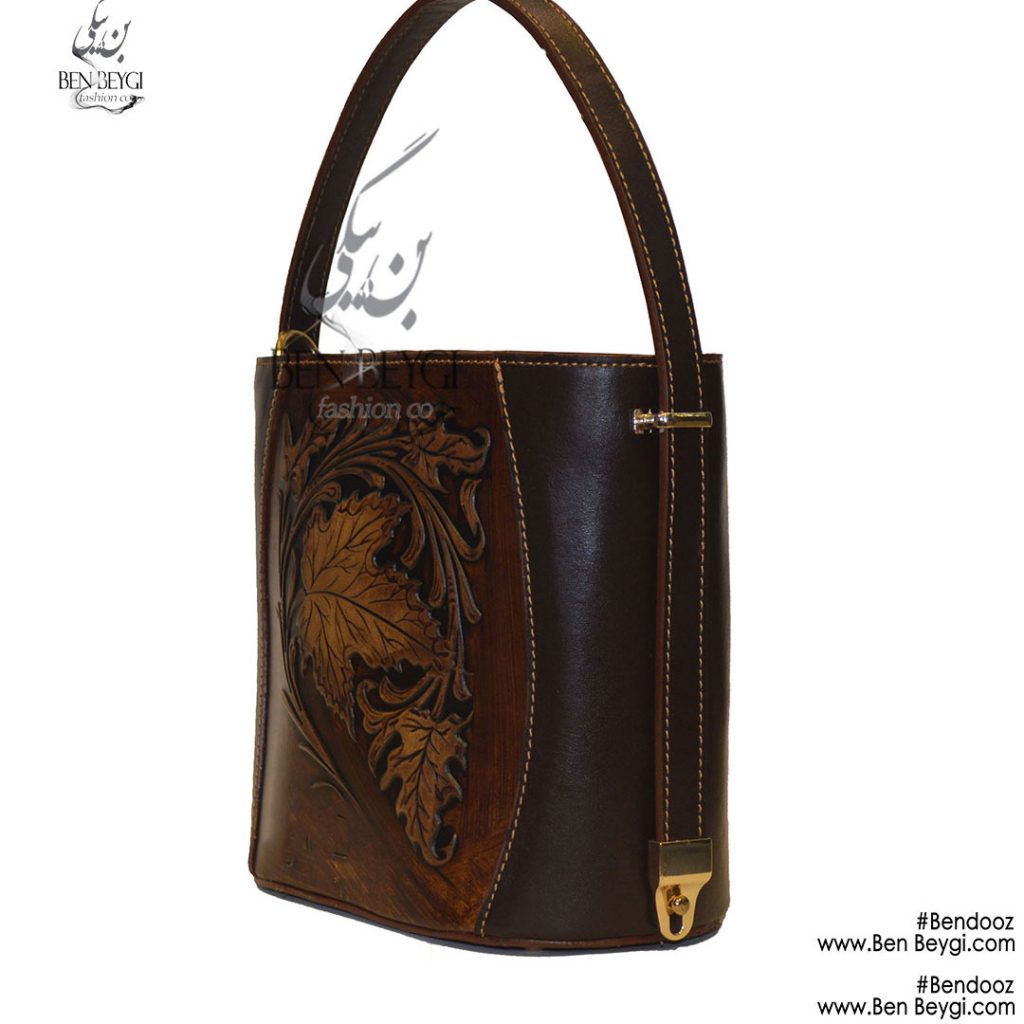 کیف دوشی زنانه رنگ قهوه ای سوخته 171