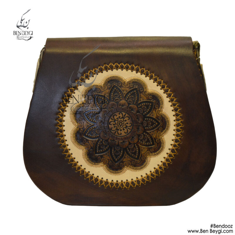 کیف دوشی زنانه رنگ قهوه ای سوخته کد N-207079-9974