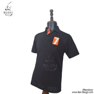تیشرت جودون مشکی با بندوز