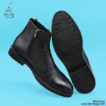 کفش مردانه اداری جنس چرمی مدل نیم بوت زیپی، کشی زیره یووی (زیره طبی) کد GH-23289