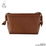 کیف دوشی زنانه قهوه ای ساده کد N-207569-22927