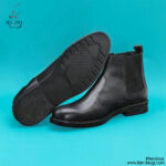 کفش اداری مردانه چرم نیم بوت دوطرف کش جنس کفی طبی (زیره طبی) کد GH-23195