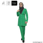 مانتو شلوار اداری رنگ سبز 2