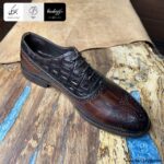 کفش مردانه اداری جنس چرمی بند دار (اسم مدل)، کشی زیره پی یو (زیره طبی) کد SA-27036 (1)