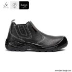 کفش ساق بلند ایمنی مردانه تاپ چرم PU رنگ مشکی کد AR-104-27770 (2)