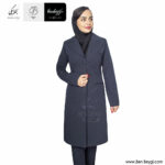 مانتو شلوار اداری رنگ مشکی تک دکمه 2