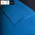 تیشرت-جودون-آستین-کوتاه-رنگ-آبی-یقه-و-مچ-بافت-کد-28615-3 copy