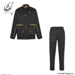 کاپشن شلوار کار مشکی نارنجی غکس اصلی